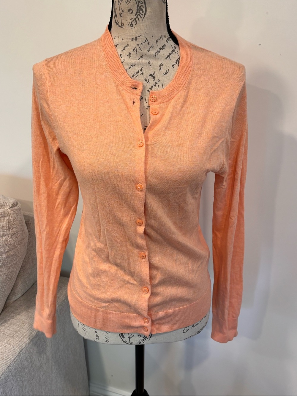 J.Crew Jackie Cardigan in sherbet orange size small